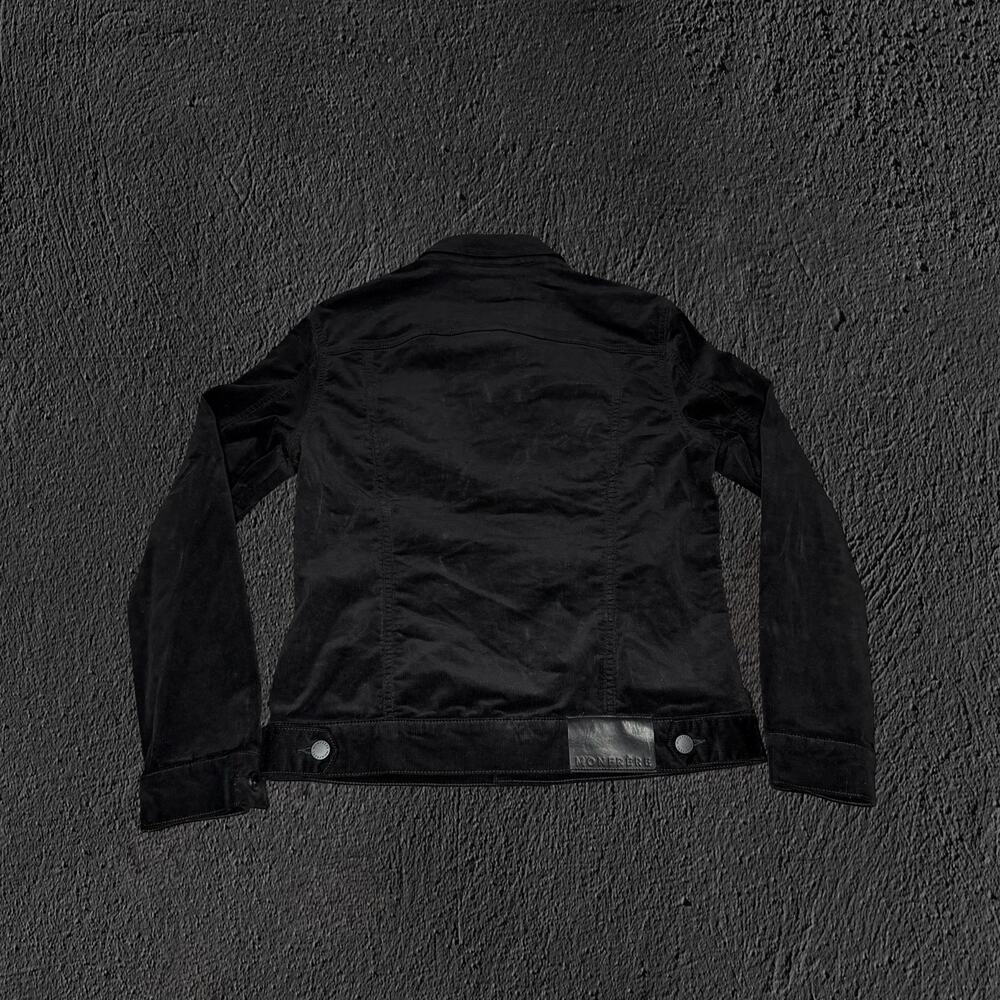 Monfrere black noir dean slim corduroy trucker jacket - Picture 3 of 9